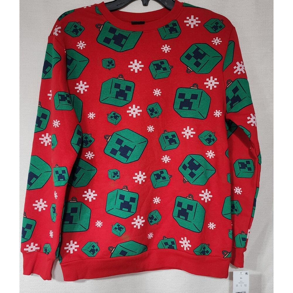 Minecraft kid's christmas sweatshirt XL